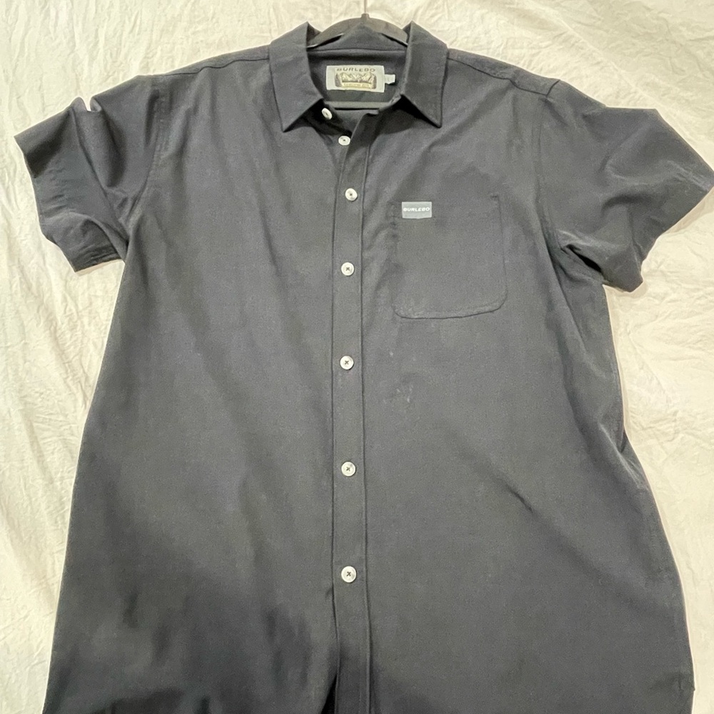 Burlebo Men's Black Short Sleeve Shirt